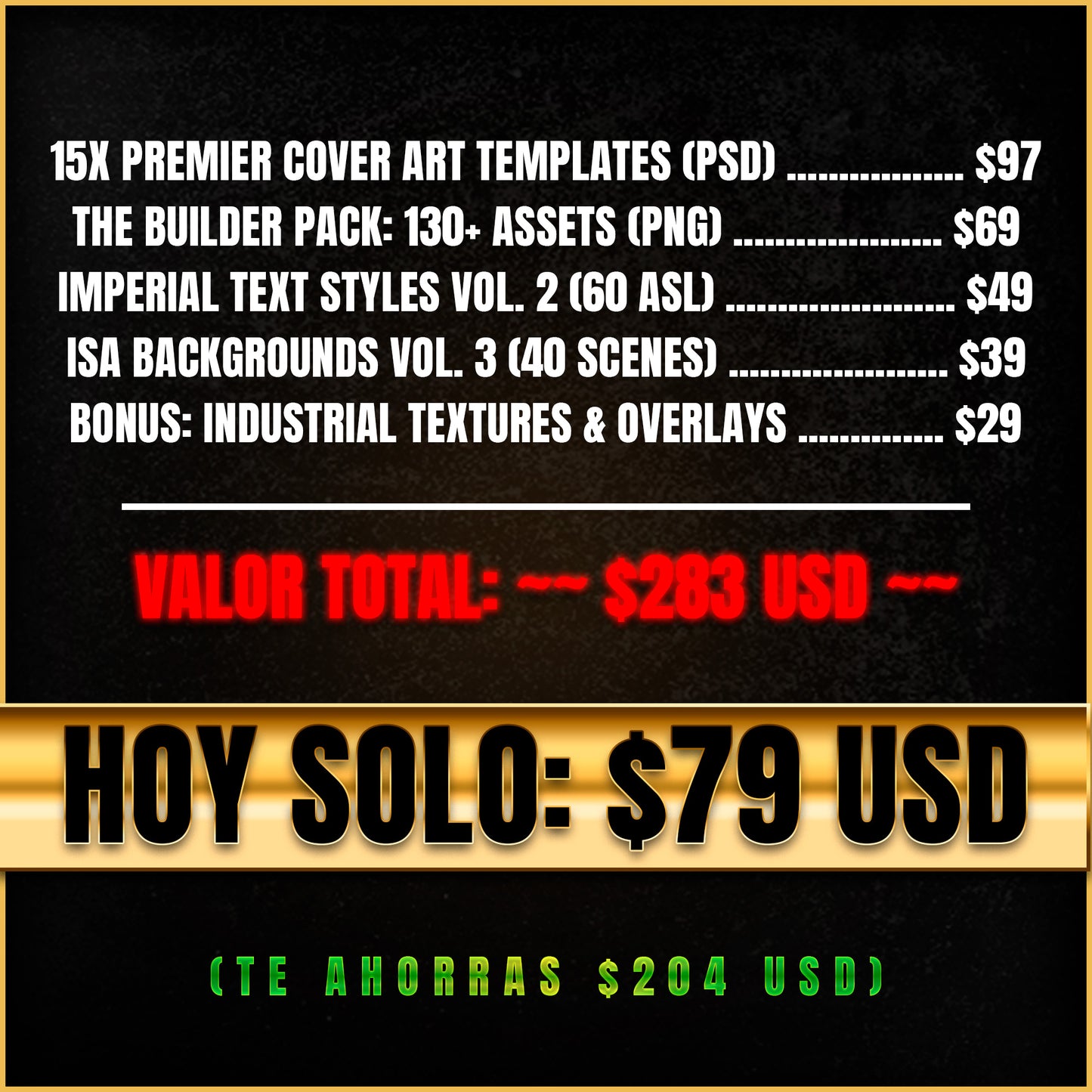BUNDLE ARSENAL VISUAL VOL. 1: El kit completo para cover art del regional