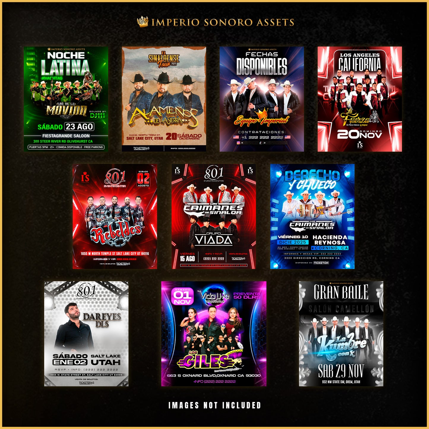 10x Modern Flyer Pack (Clean Editable PSDs)