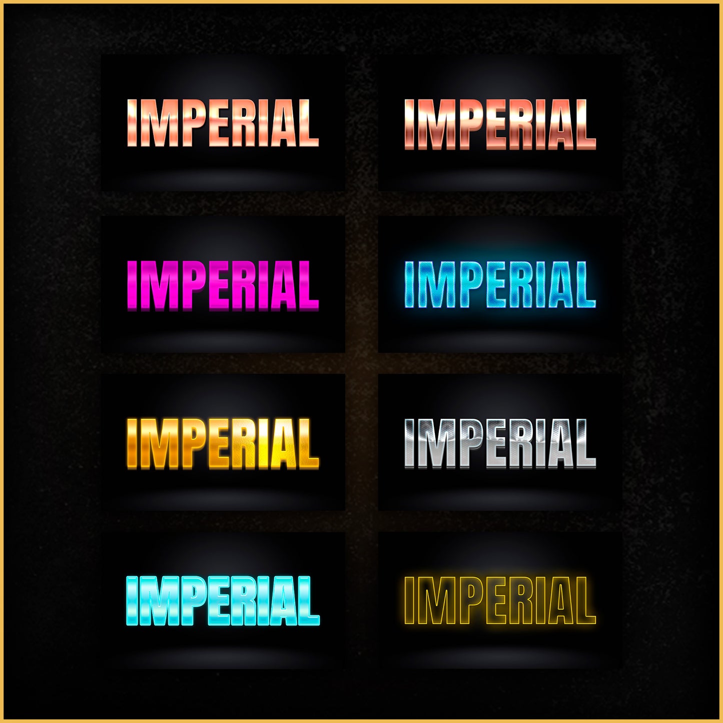 IMPERIAL TEXT STYLES VOL. 2 (60 Photoshop Styles)
