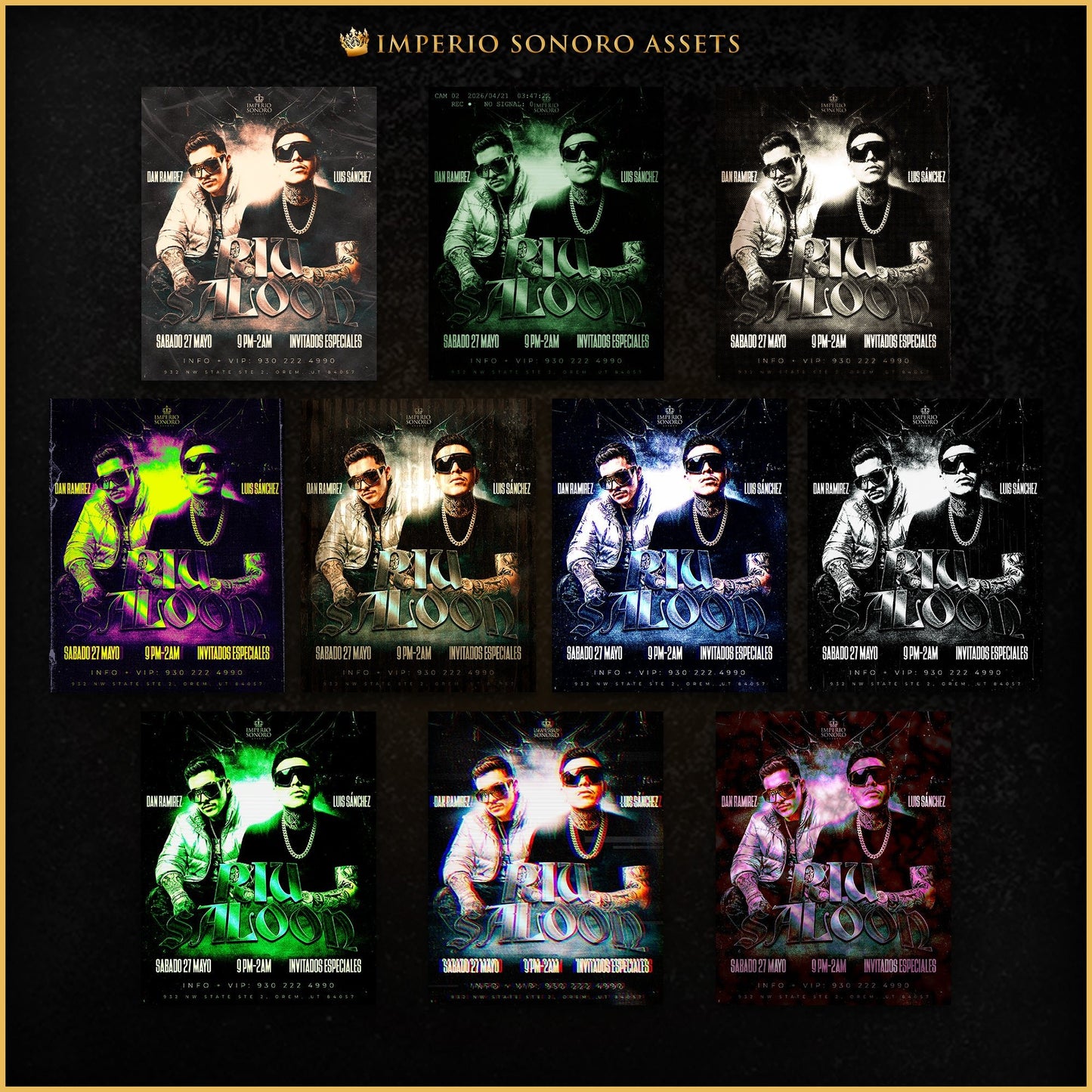 Bundle Arsenal Tumbado VOL. 1 — El Kit Completo para Flyers de Corridos Tumbados
