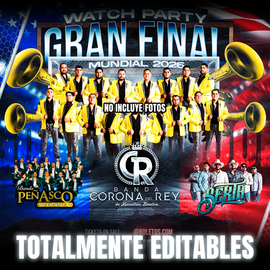 ARSENAL MUNDIALISTA 2026 — Plantillas PSD Estética Regional Mexicano