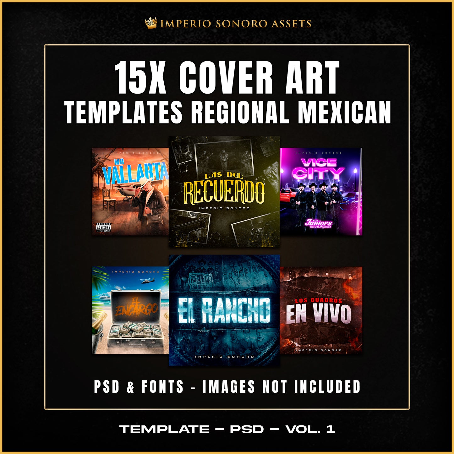 15X PREMIER COVER ART TEMPLATES (Edición Regional & Urbano)