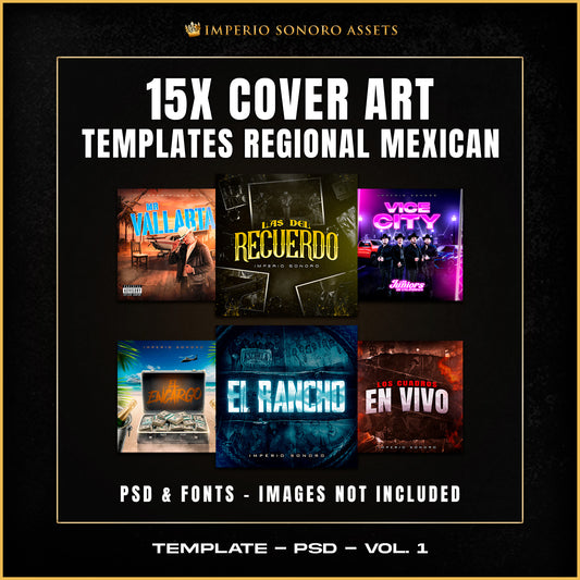 15X PREMIER COVER ART TEMPLATES (Edición Regional & Urbano)