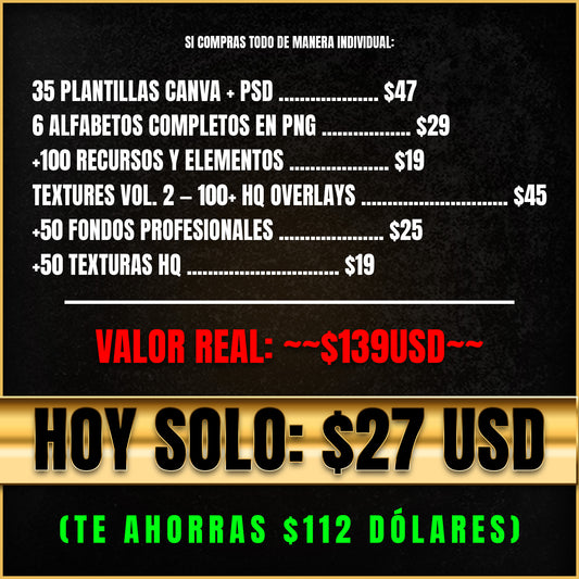 Kit Norteño VOL.1 — 35 Plantillas Canva + PSD Regional Mexicano