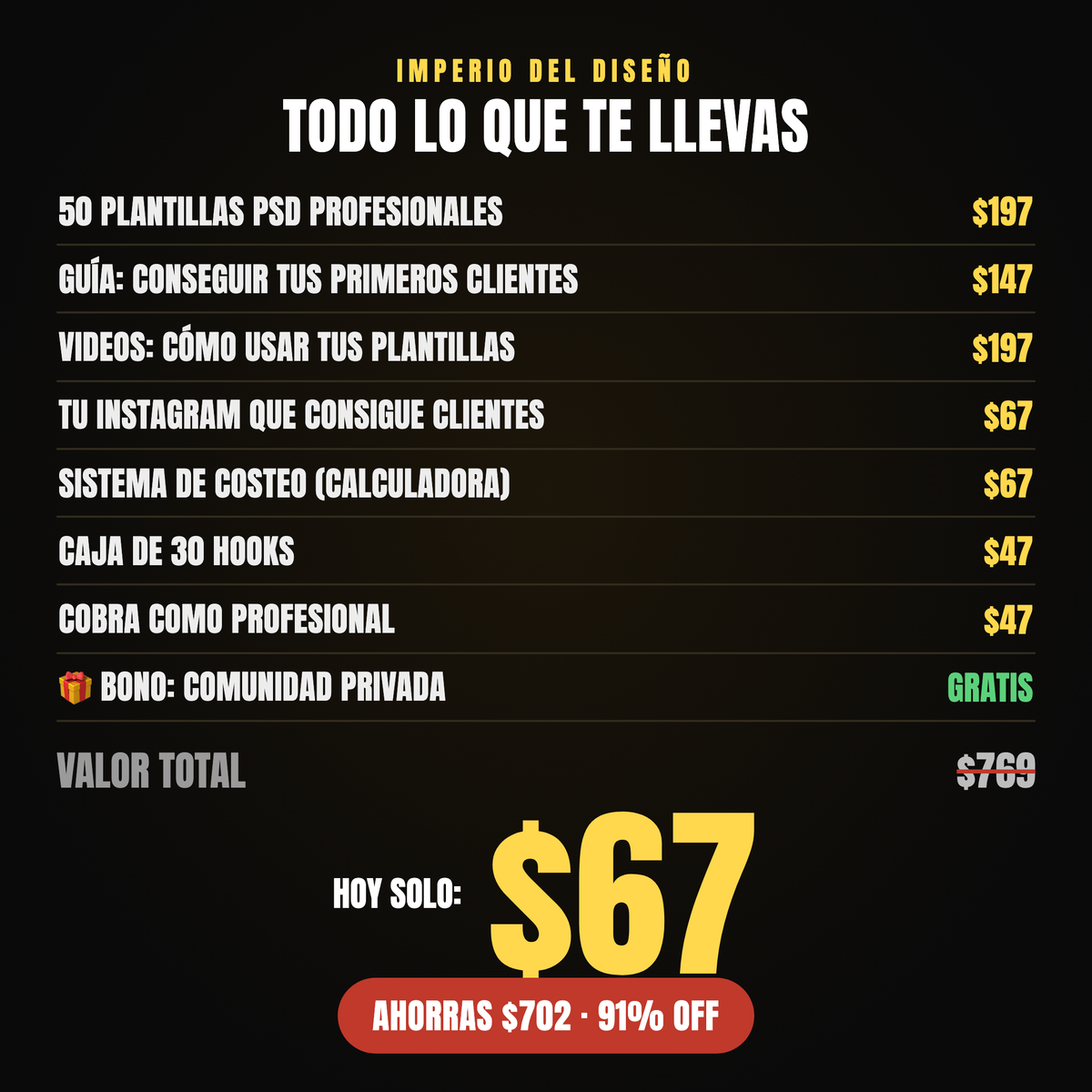 Imperio del Diseño — De Cero a Tus Primeros Clientes de Flyers